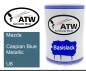 Preview: Mazda, Caspian Blue Metallic, U8: 500ml Lackdose, von ATW Autoteile West.